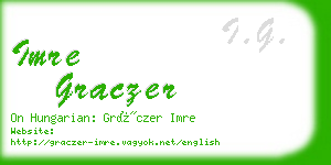 imre graczer business card